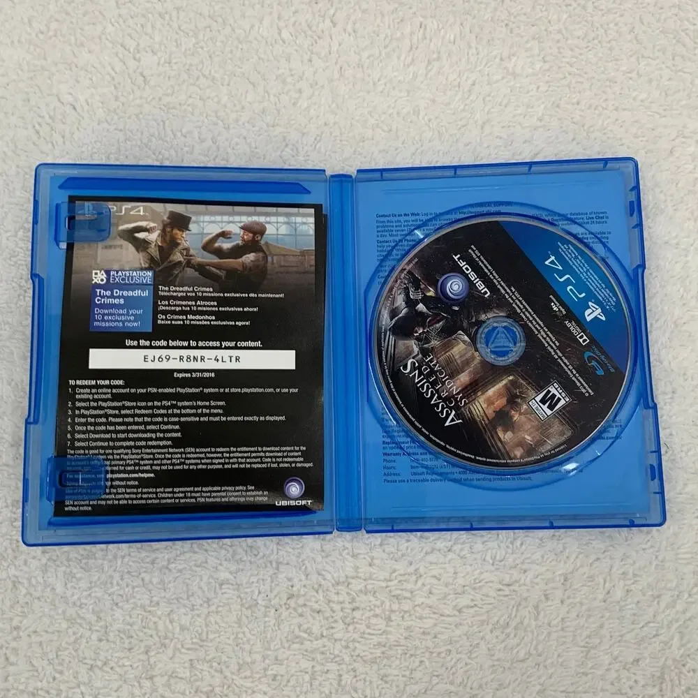 Assassins Creed Syndicate PS4 Game 2015 Sony PlayStation 4 Tested Action RPG